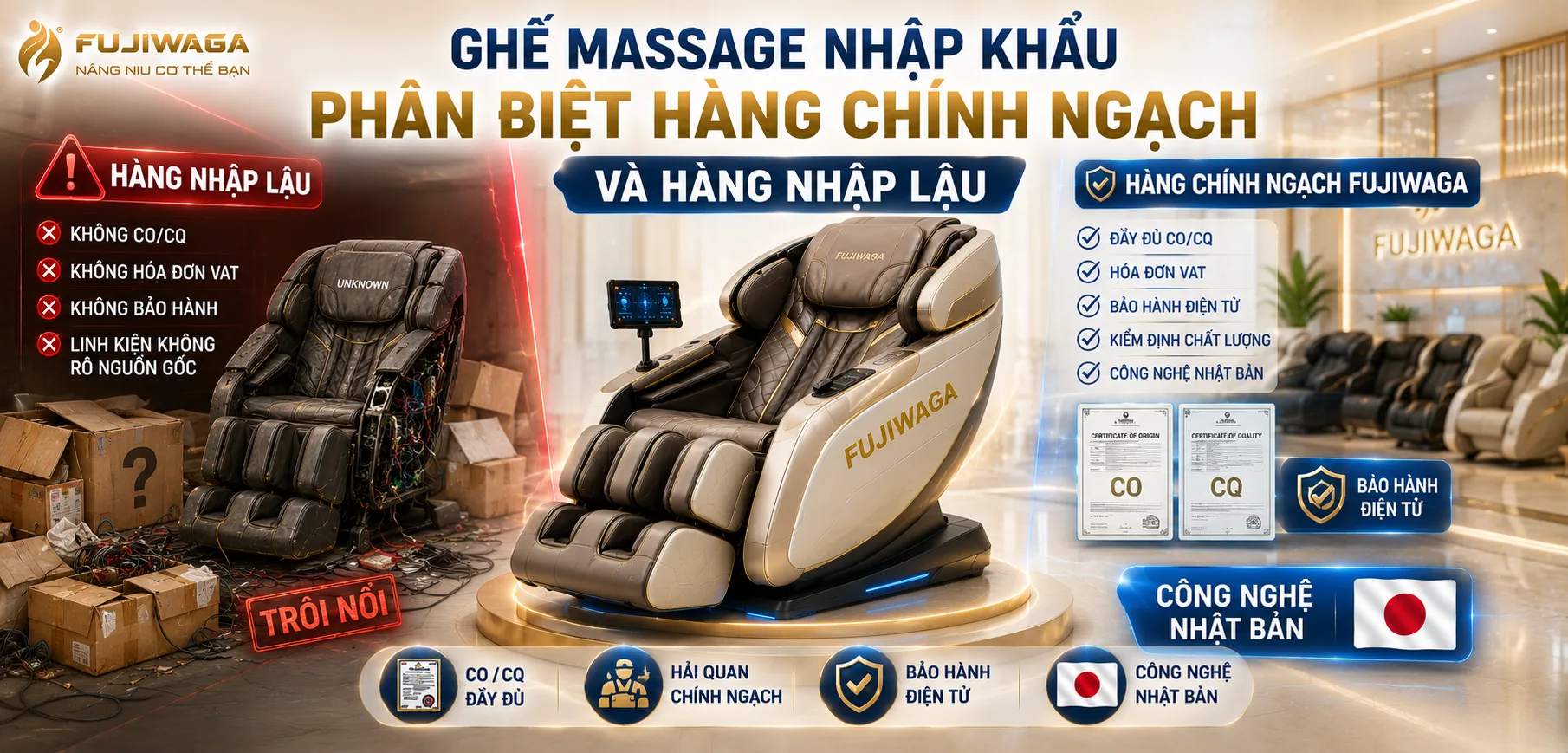 ghế massage nhập khẩu