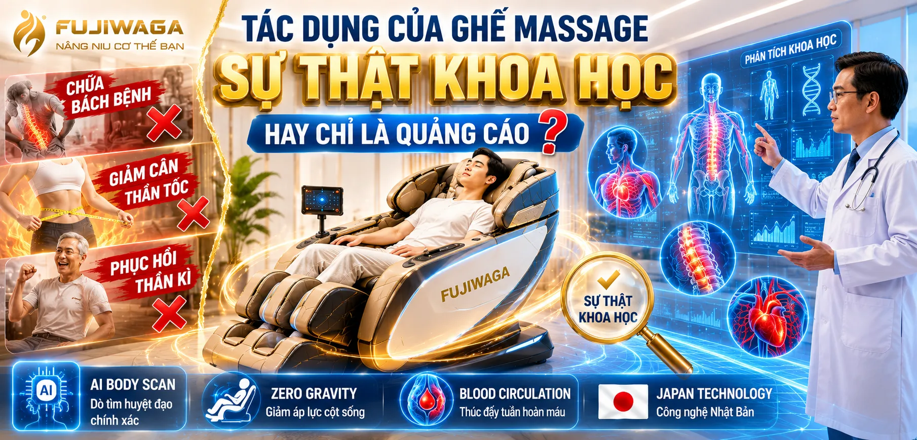 tác dụng của ghế massage