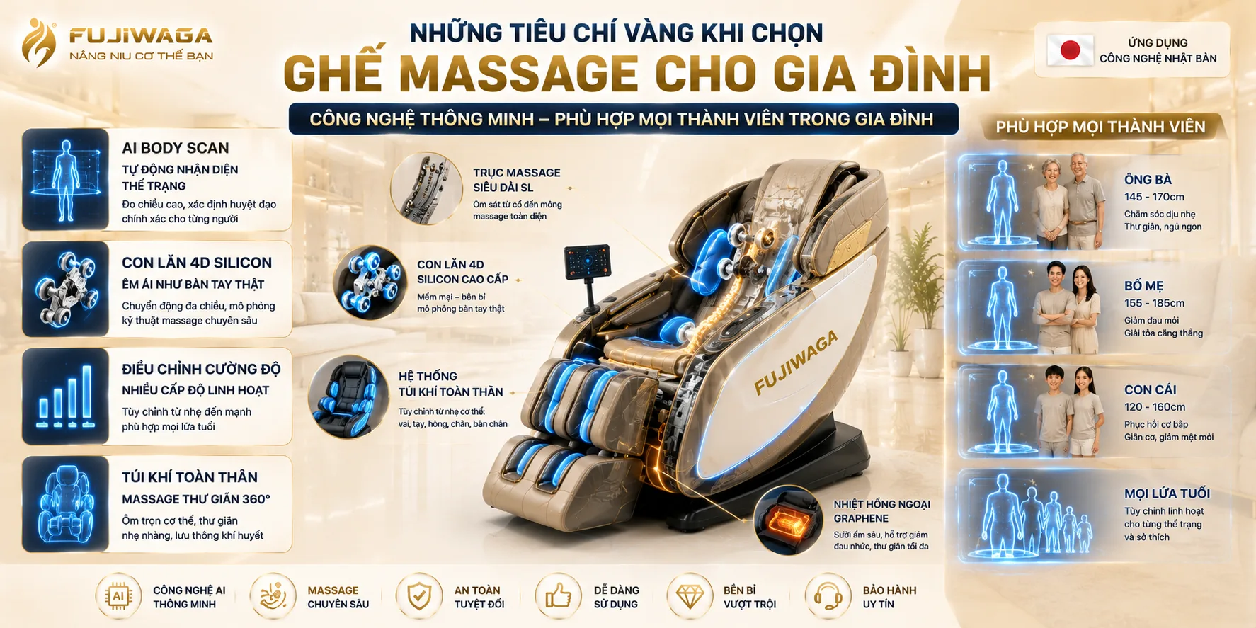 ghế massage cho gia đình