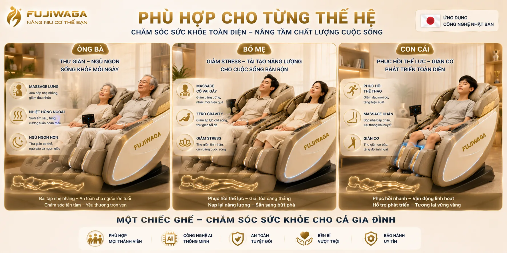 ghế massage cho gia đình