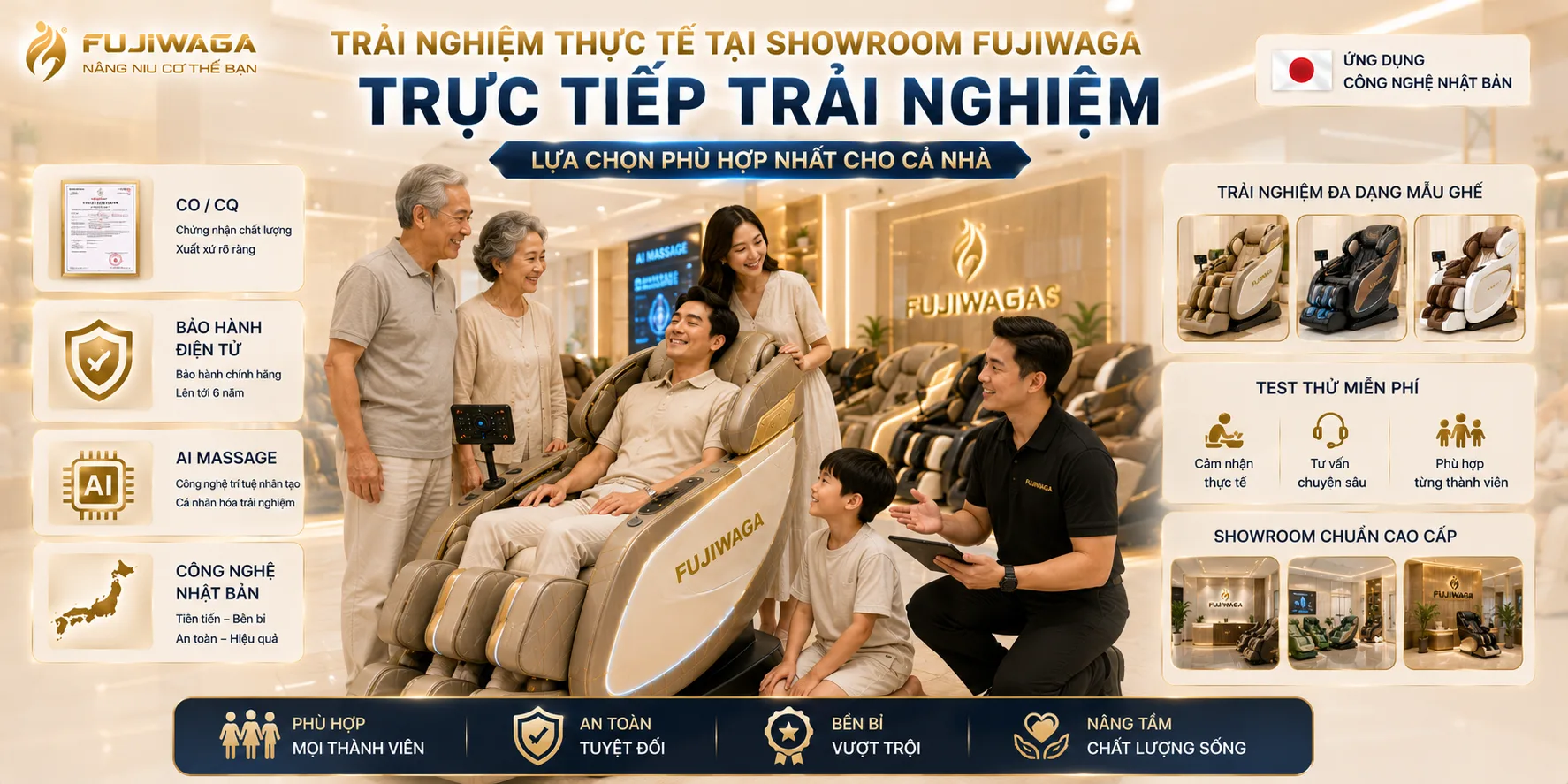 ghế massage cho gia đình