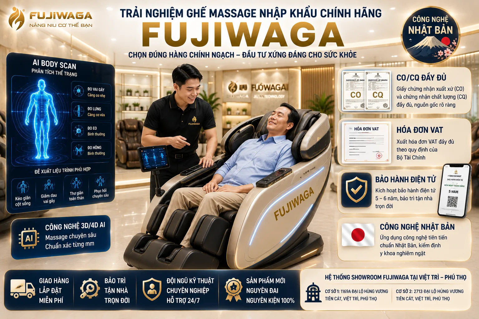 ghế massage nhập khẩu
