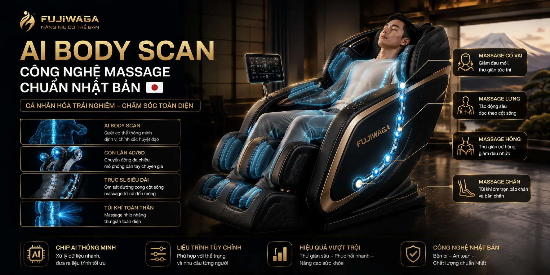 ghế massage chính hãng
