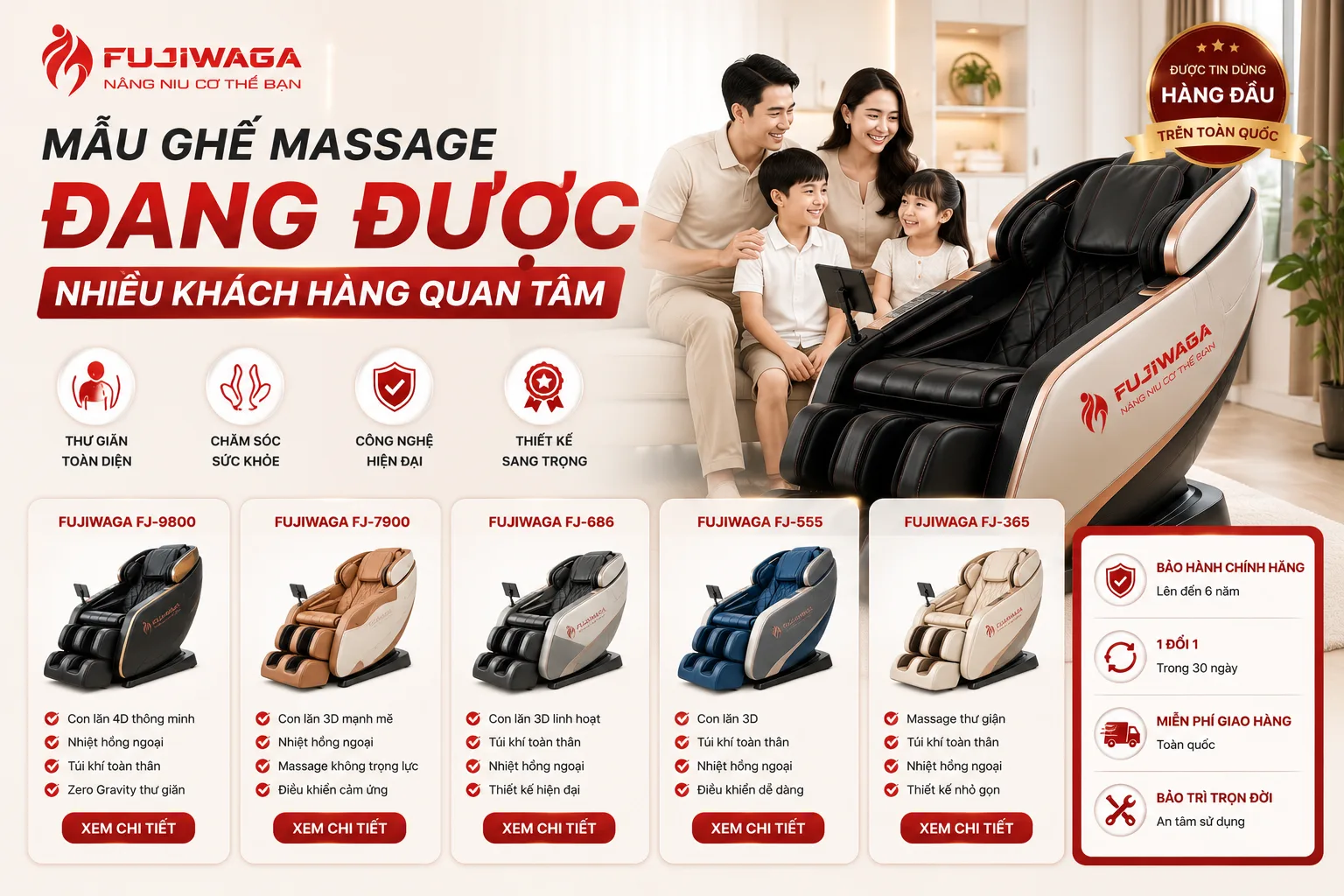Mẫu Ghế Massage