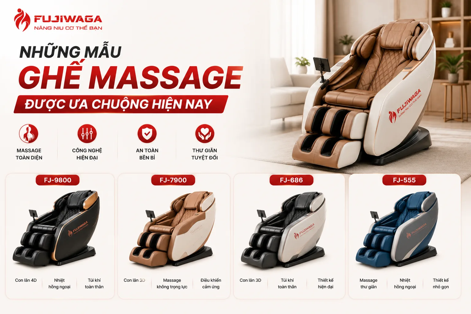 Mẫu Ghế Massage