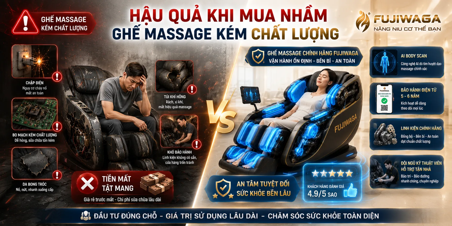 Sai Lầm Khi Mua Ghế Massage