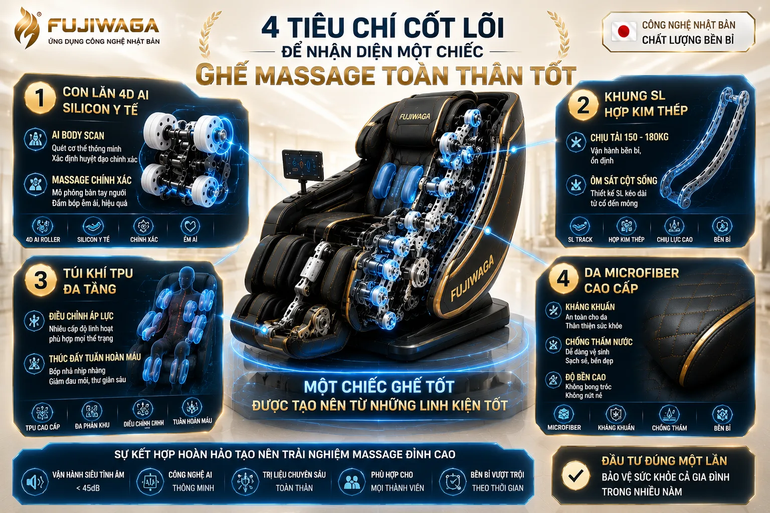 ghế massage toàn thân tốt