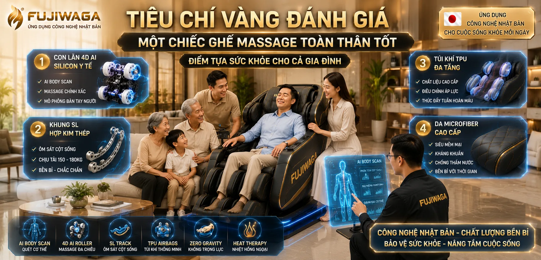 ghế massage toàn thân tốt